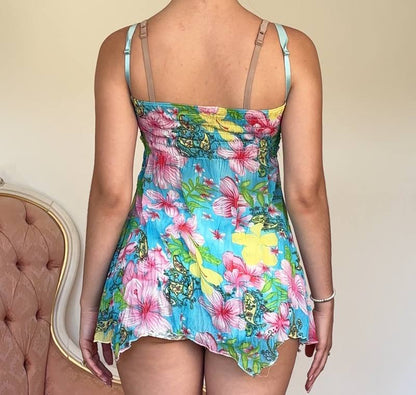 Italian cami top mesh