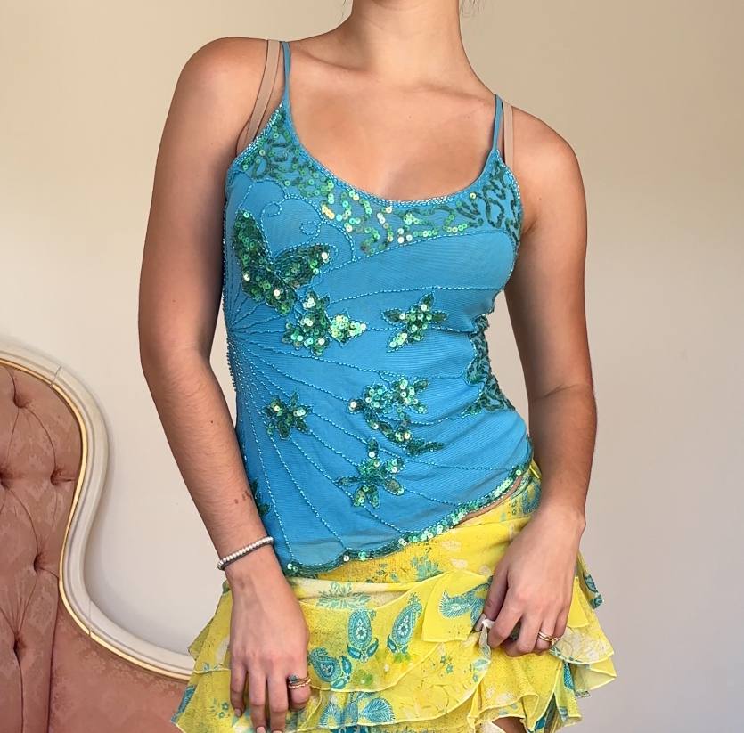 French cami top embellished