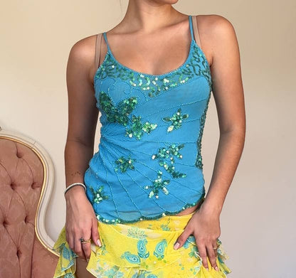 French cami top embellished