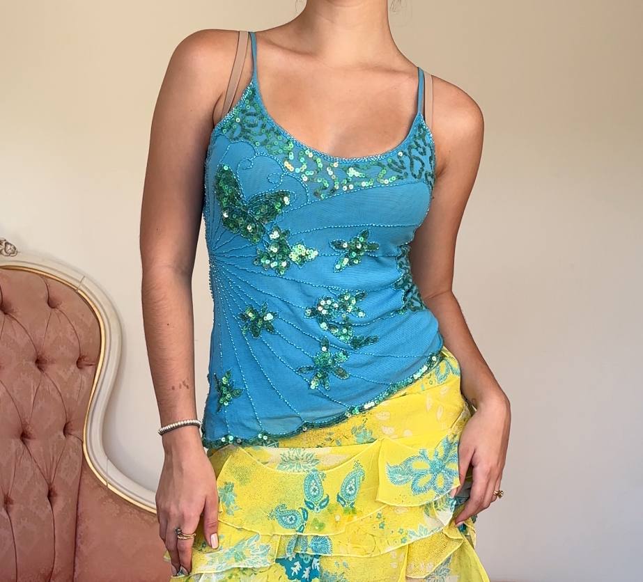 French cami top embellished