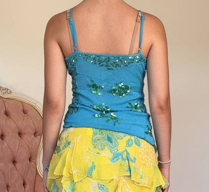 French cami top embellished