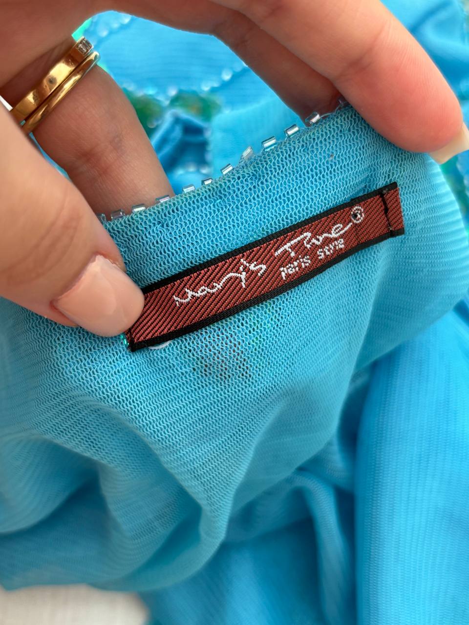 French cami top embellished