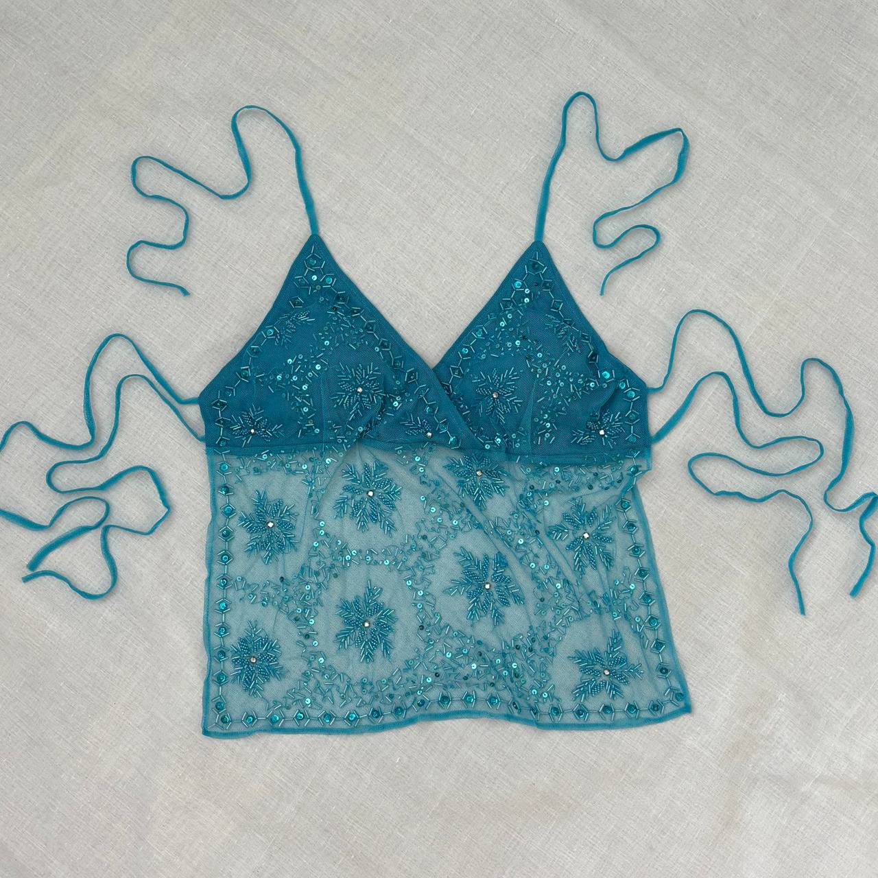 Italian cami top embellished