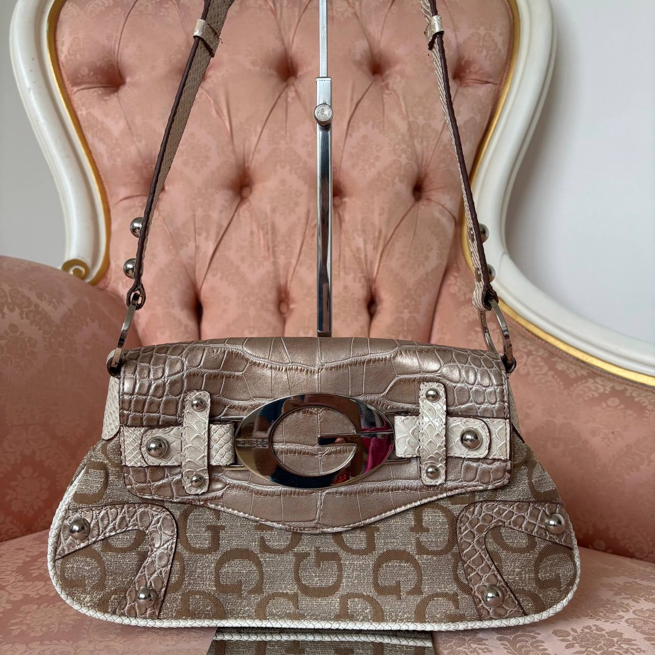 Guess bag handbag pink