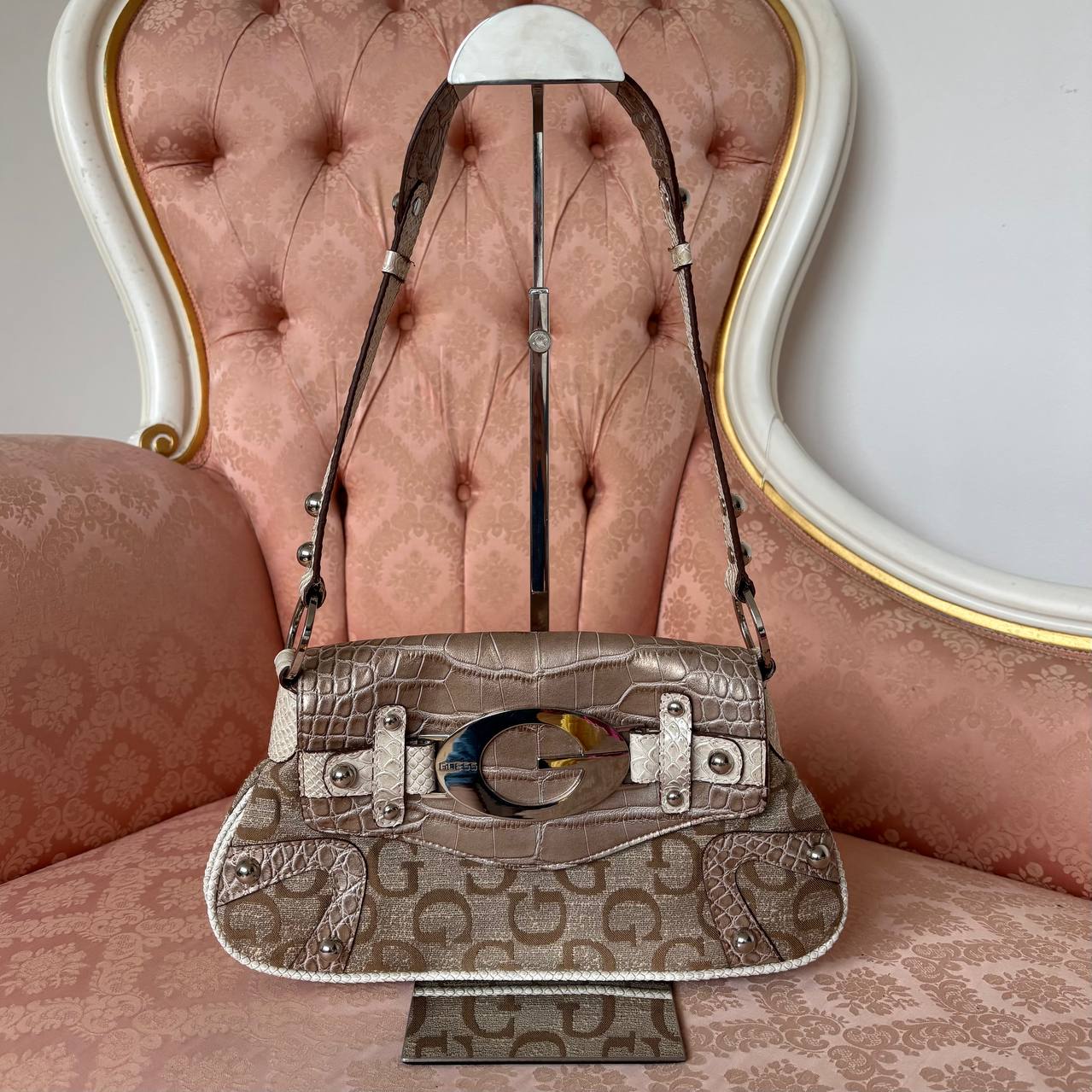 Guess bag handbag pink