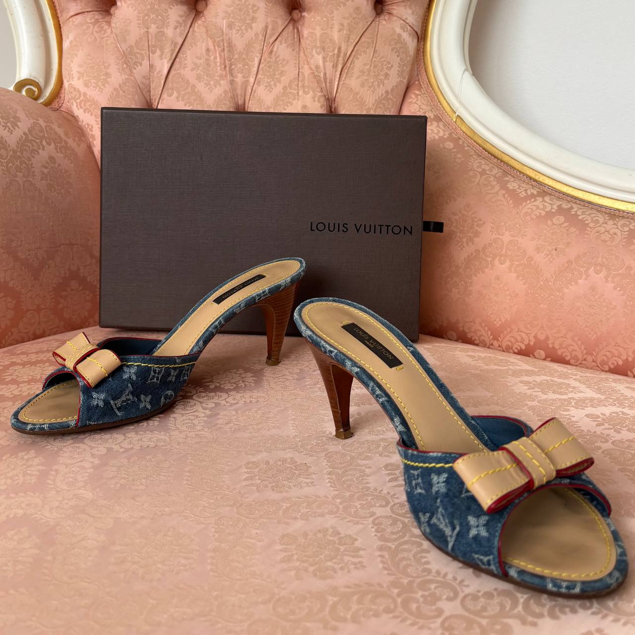 Louis Vuitton mules heels