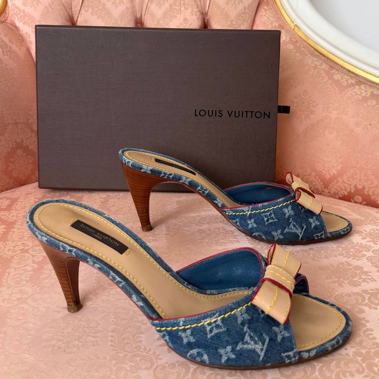 Louis Vuitton mules heels