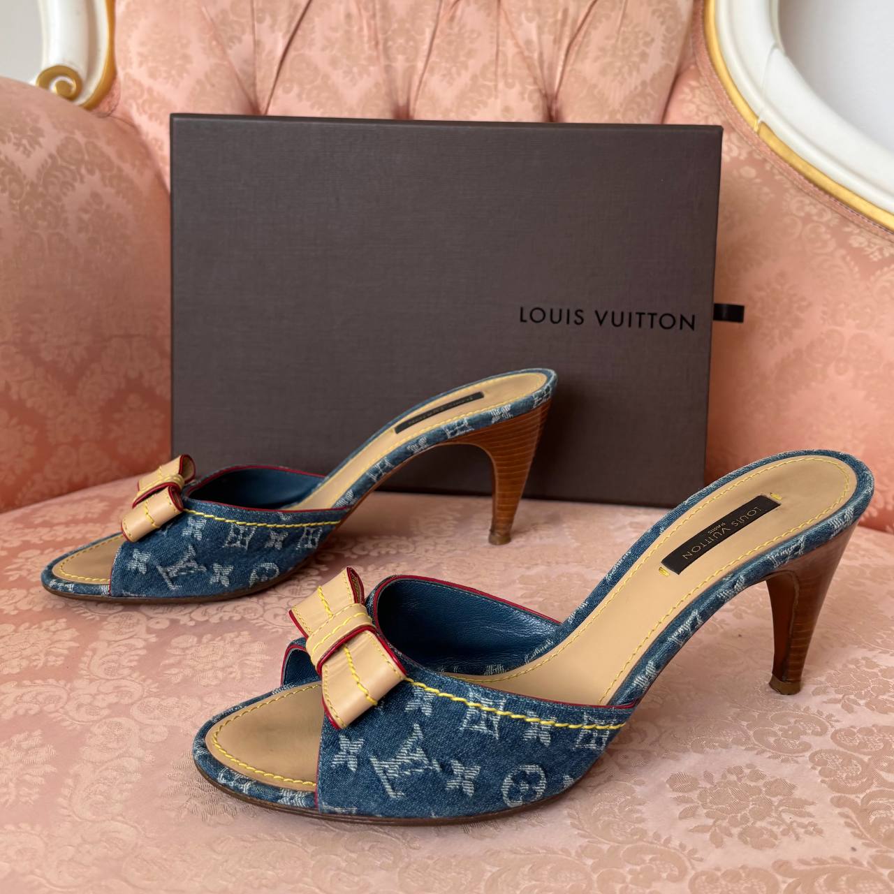 Louis Vuitton mules heels