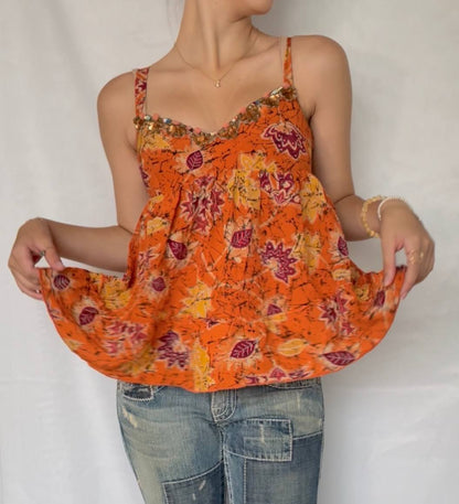 Blumarine top cami babydoll
