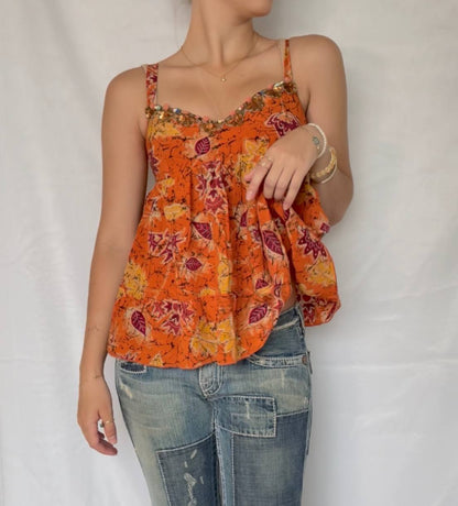 Blumarine top cami babydoll