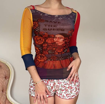 Save the Queen top blouse