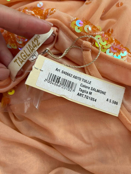 Italian designer dress orange