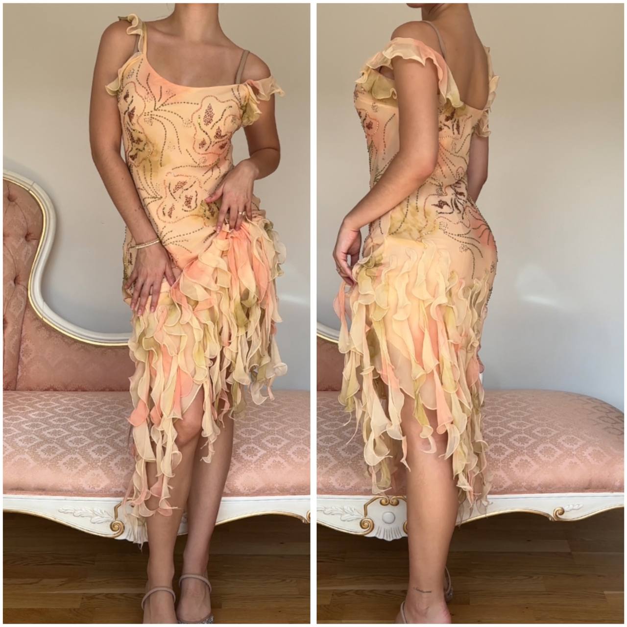 Italian designer sunset dress