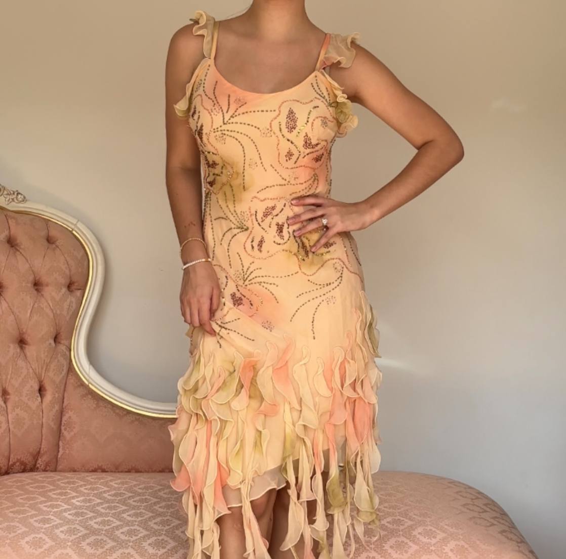 Italian designer sunset dress