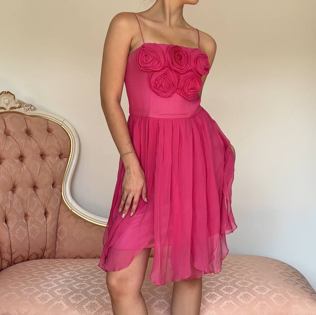 Blumarine dress rose petal