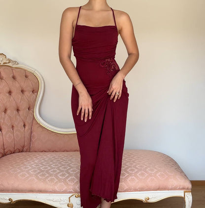 La Perla burgundy dress