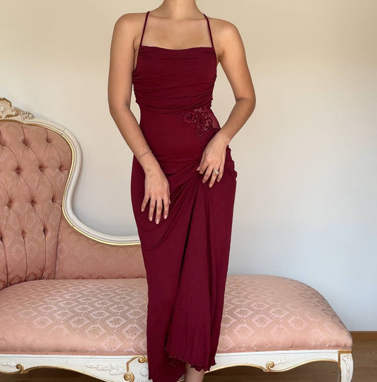 La Perla burgundy dress