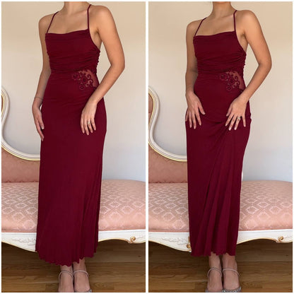 La Perla burgundy dress