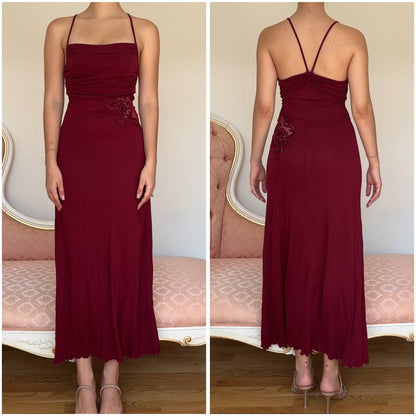 La Perla burgundy dress