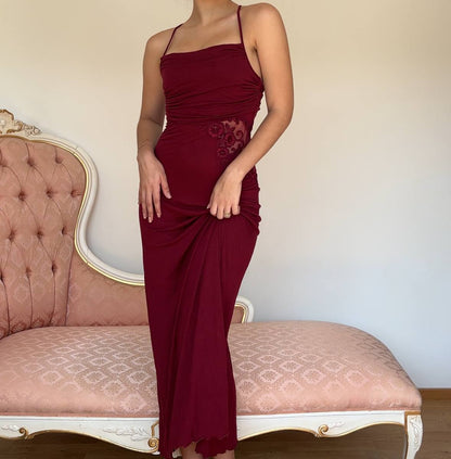 La Perla burgundy dress