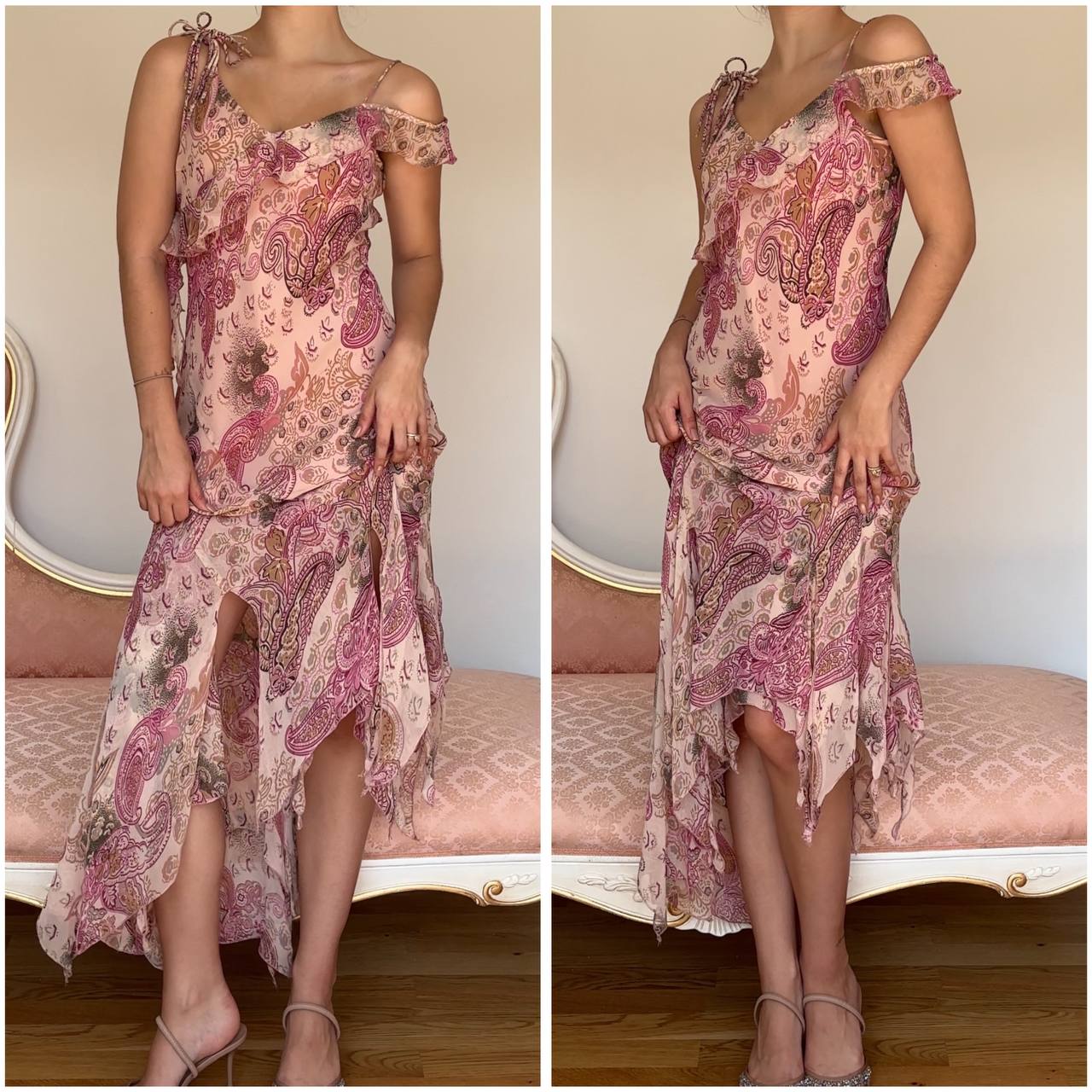 Fairy pink pattern dress