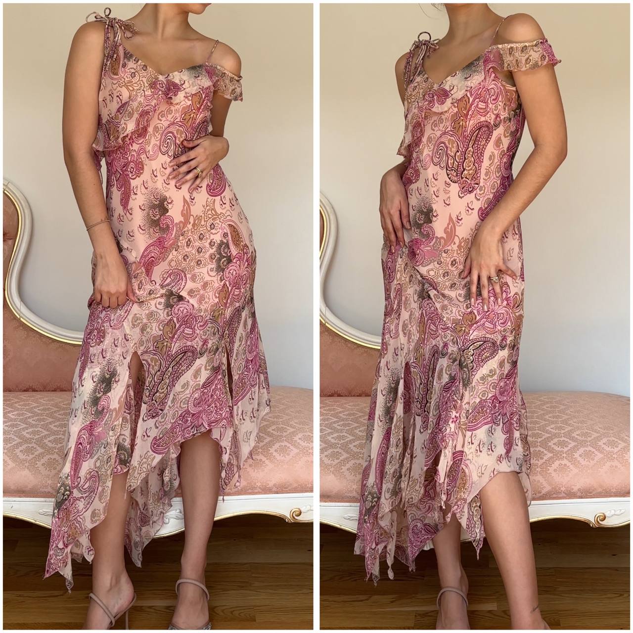 Fairy pink pattern dress