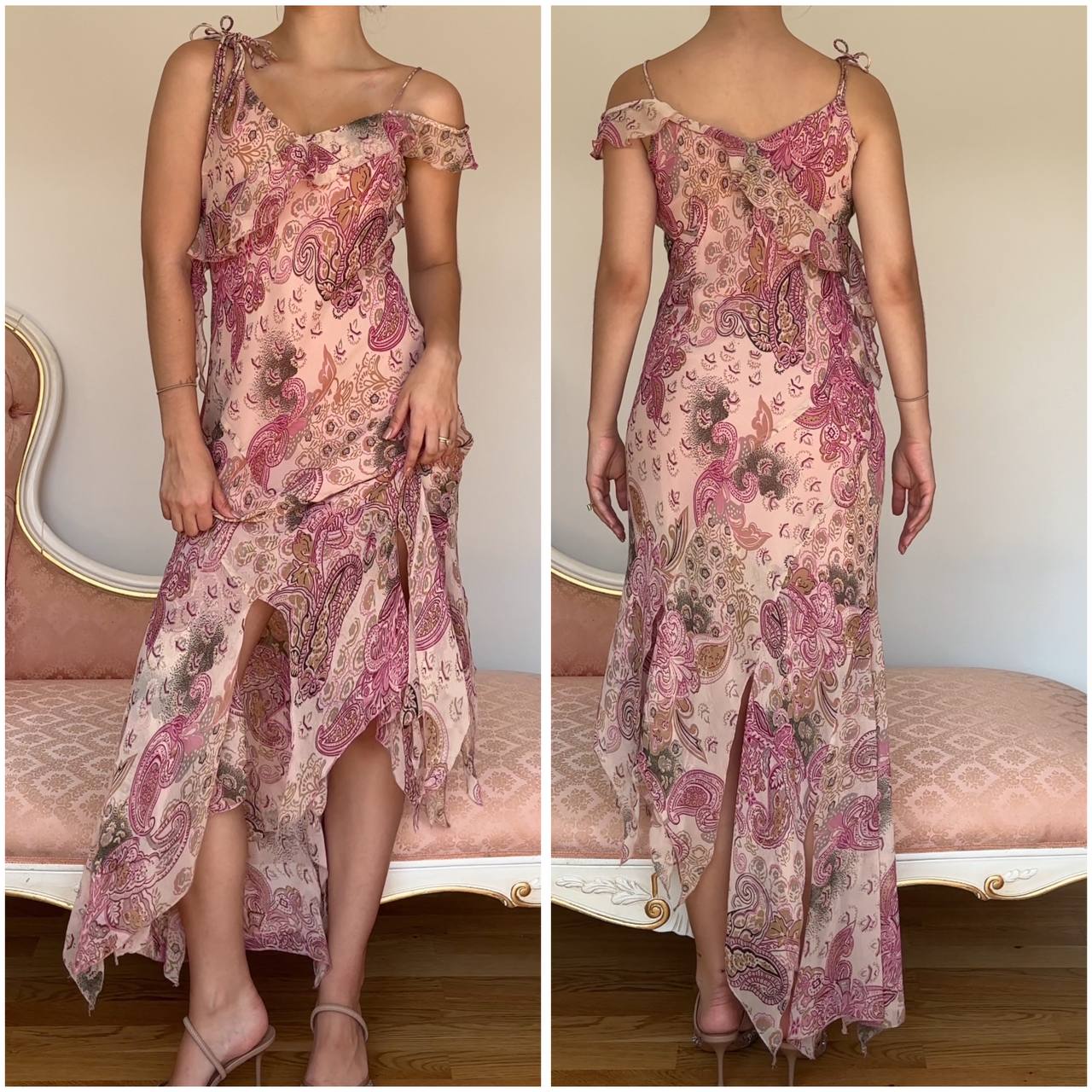 Fairy pink pattern dress