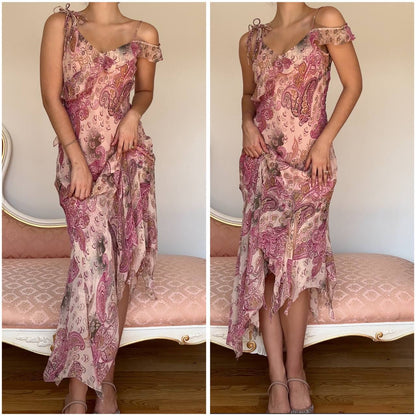 Fairy pink pattern dress