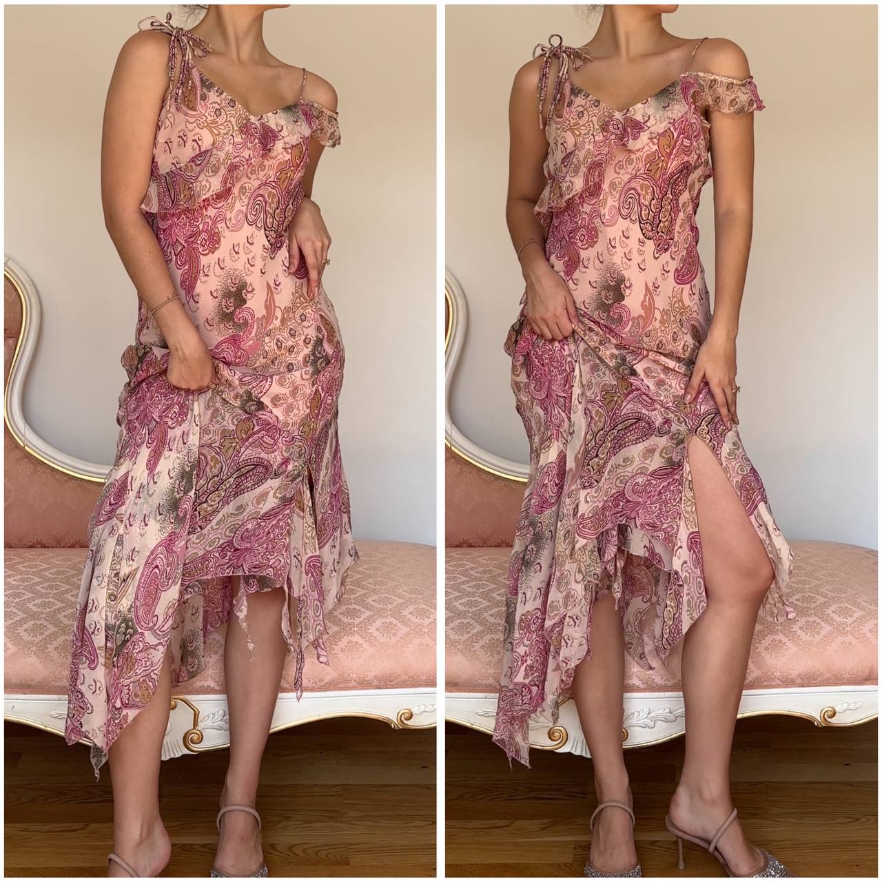 Fairy pink pattern dress