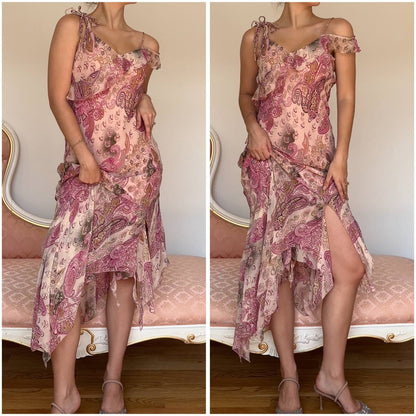 Fairy pink pattern dress