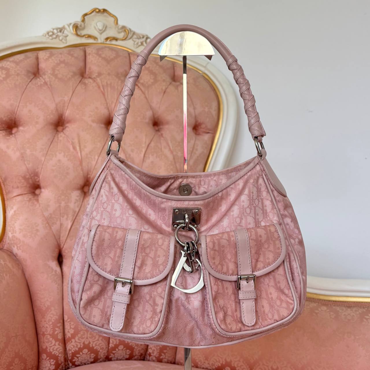Dior trotter bag pink Diorissimo lovely charm