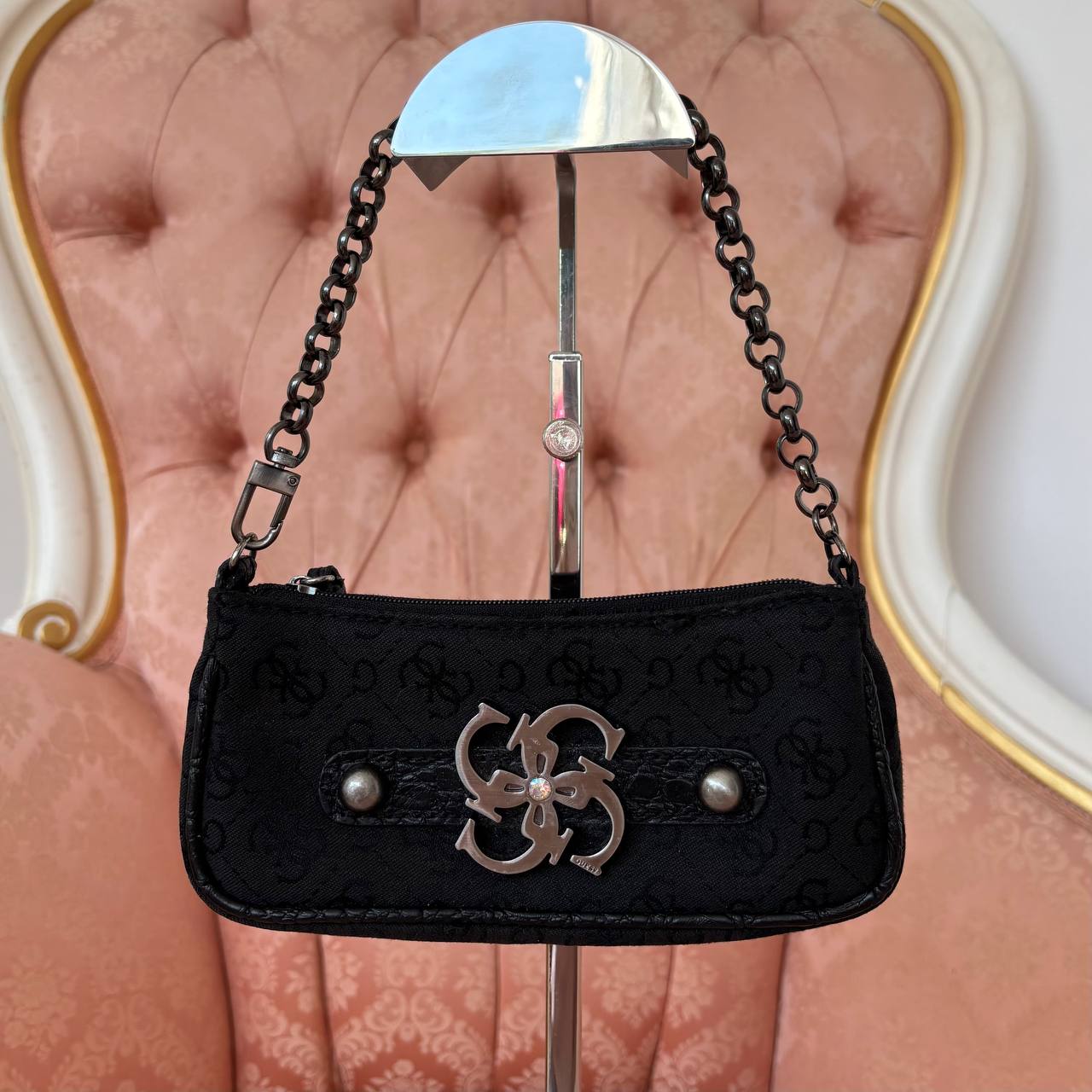 Guess micro bag clutch black