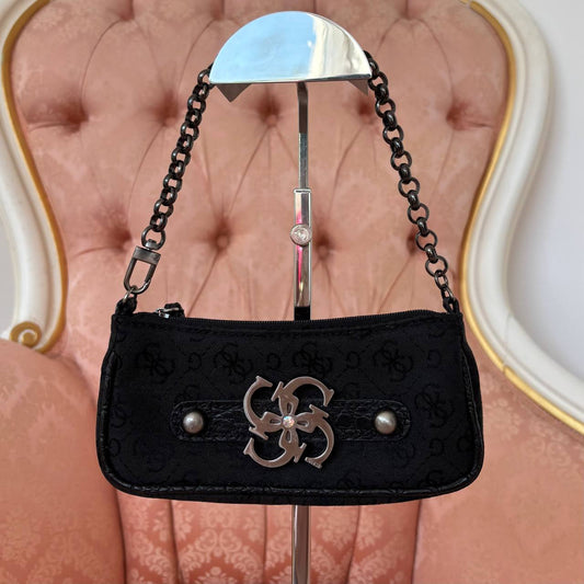Guess micro bag clutch black