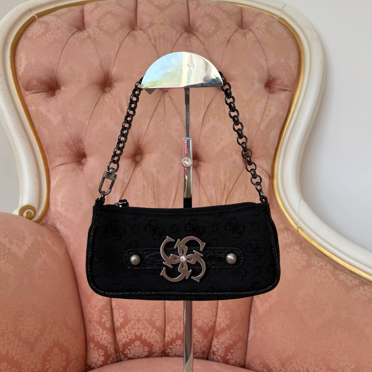 Guess micro bag clutch black