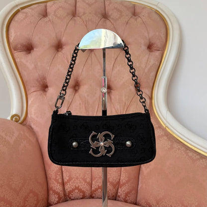 Guess micro bag clutch black