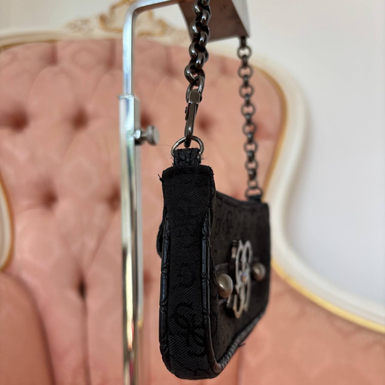 Guess micro bag clutch black