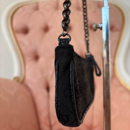 Guess micro bag clutch black