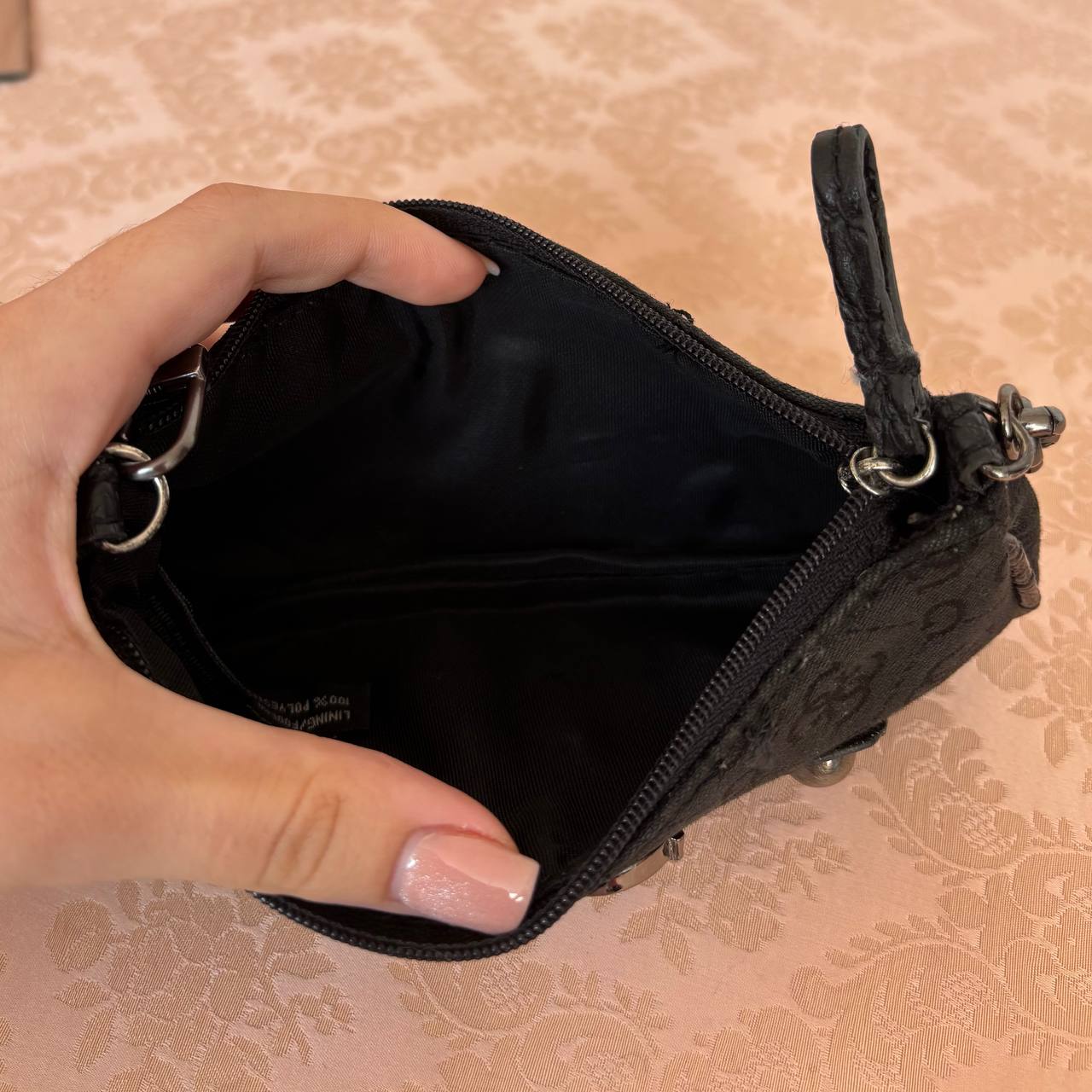 Guess micro bag clutch black