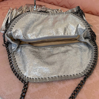 Italian shoulder bag fringe
