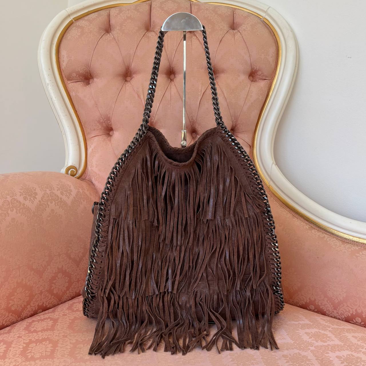 Italian shoulder bag fringe