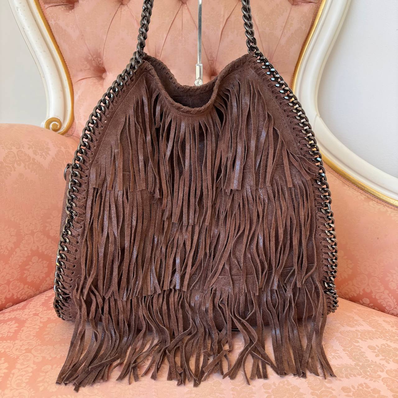 Italian shoulder bag fringe