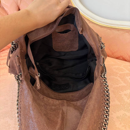 Italian shoulder bag fringe