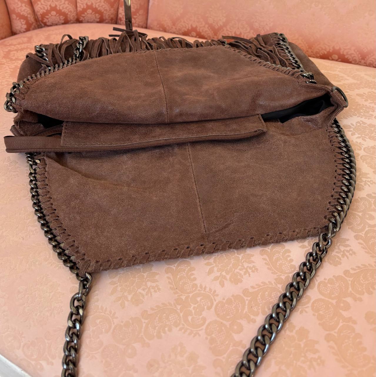 Italian shoulder bag fringe