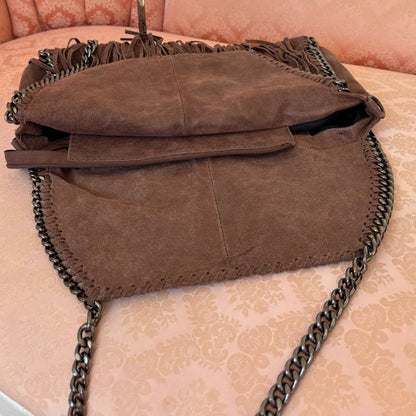 Italian shoulder bag fringe