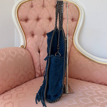 Italian shoulder bag fringe