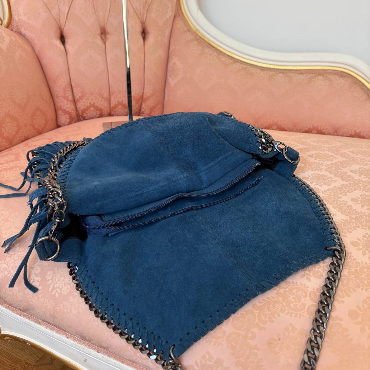 Italian shoulder bag fringe