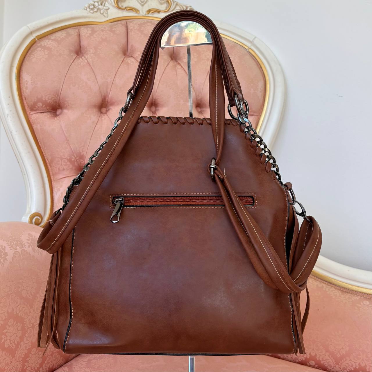 Italian shoulder bag fringe