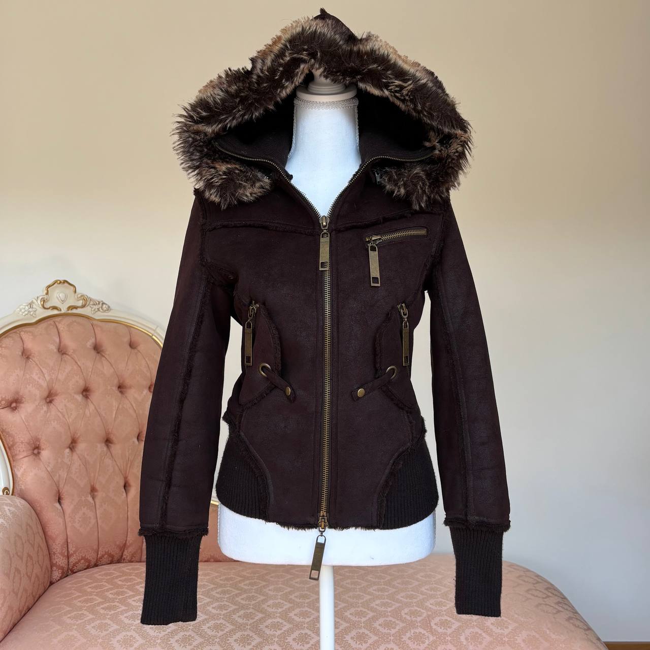 Italian coat zip-jacket bomber