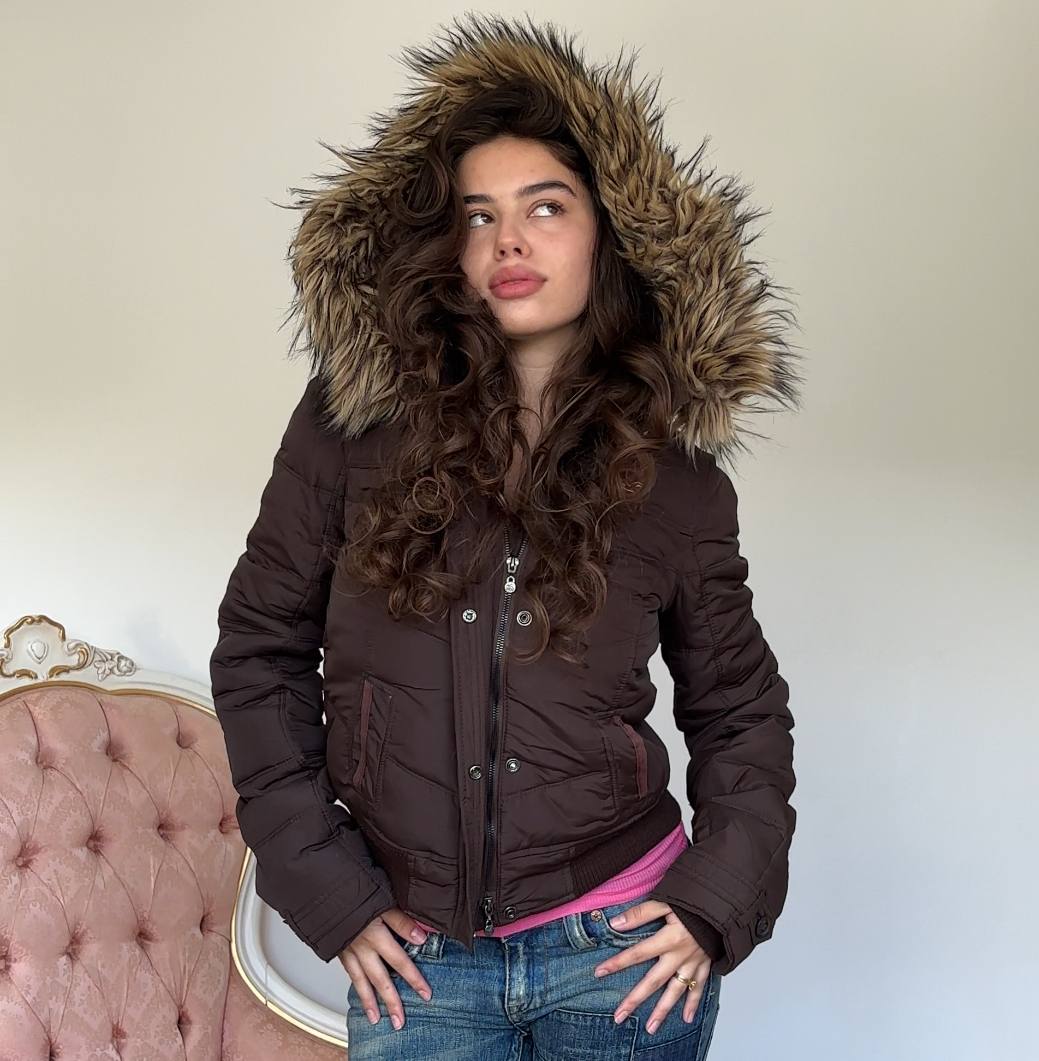 Hollister puffer coat zip-jacket