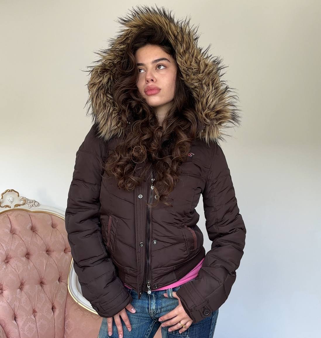 Hollister puffer coat zip-jacket
